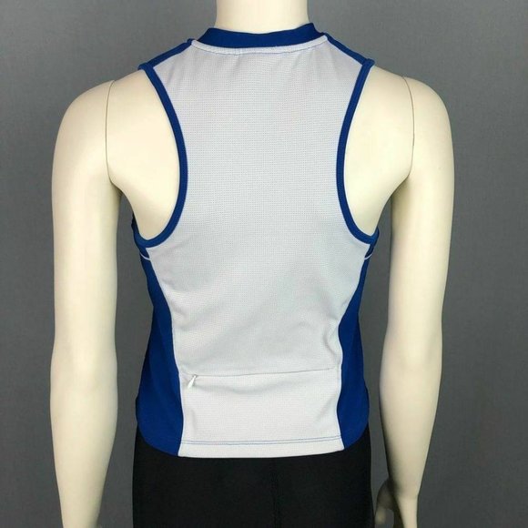Nike workout racerback tank blue & white - Picture 6 of 6